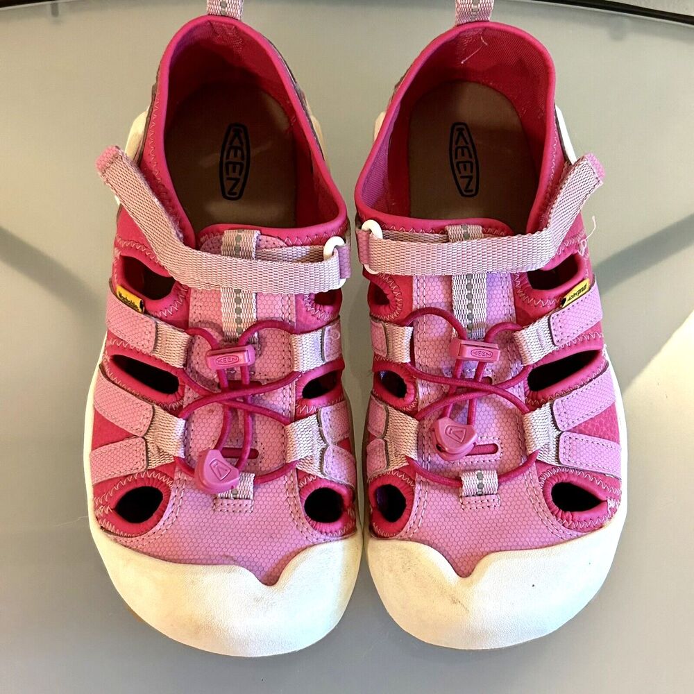 Keen Girls Waterproof Sandals Hiking Water Shoes Pink Knotch Creek Size 5